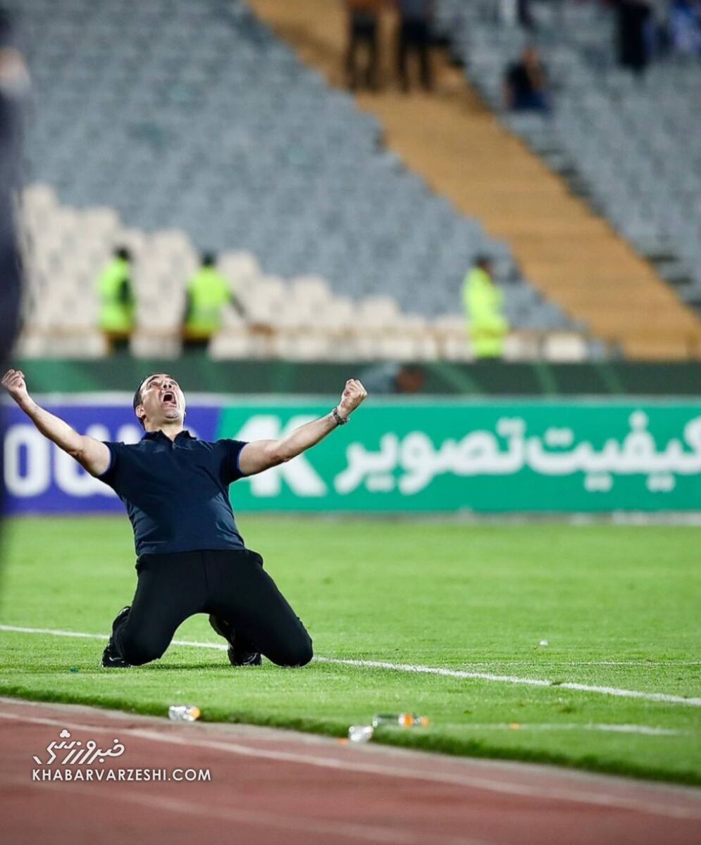 عکس| خوشحالی معنادار جواد نکونام بعد از برد دلچسب