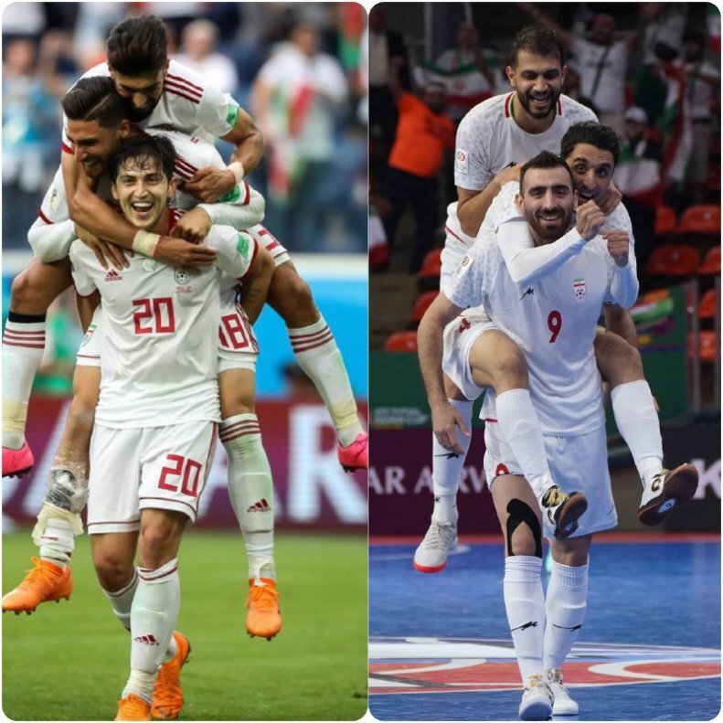 بازسازی یک عکس‌ خاطره‌انگیز‌ فوتبالی توسط فوتسالی‌ها