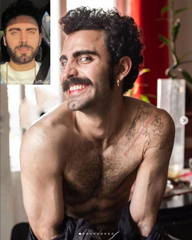 تصاویر عجیب محمد صادقی بعد فرار از ایران: جنسیت خودم را نمی‌دانم!