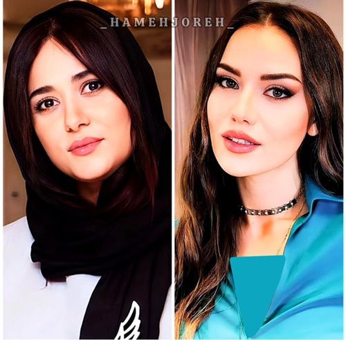(تصاویر) پریناز ایزدیار همزداش را پیدا کرد؛ شباهت عجیب دو بازیگر زن ایرانی و ترکی!