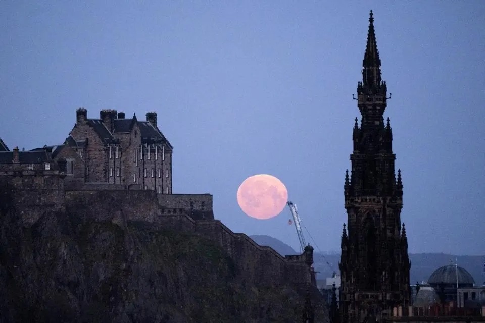 تصاویری زیبا و خیره‌کننده از «ماه صورتی» در سراسر جهان + تصاویر