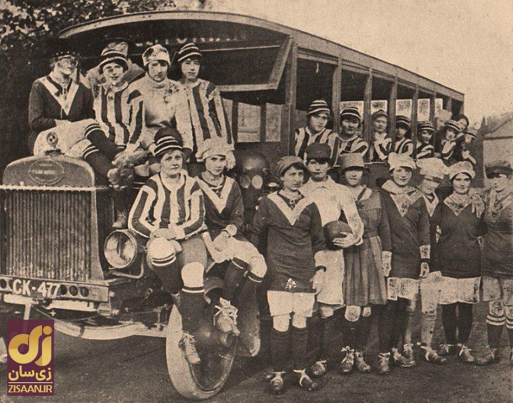 (تصاویر) تیم فوتبال زنانی که مردان از آنها می‌ترسیدند!