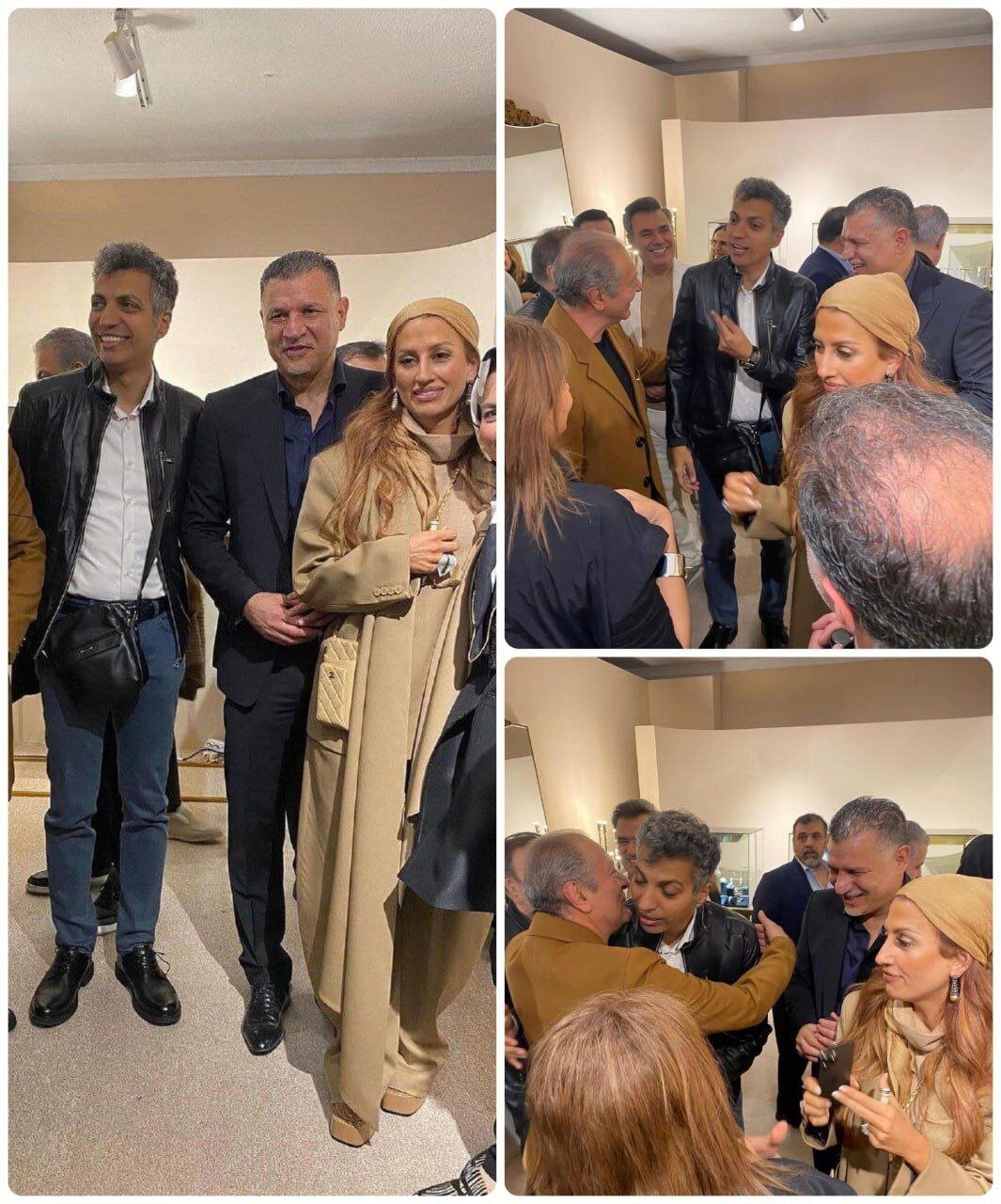 (عکس) تصویر جدید علی دایی و همسرش در کنار عادل فردوسی‌پور