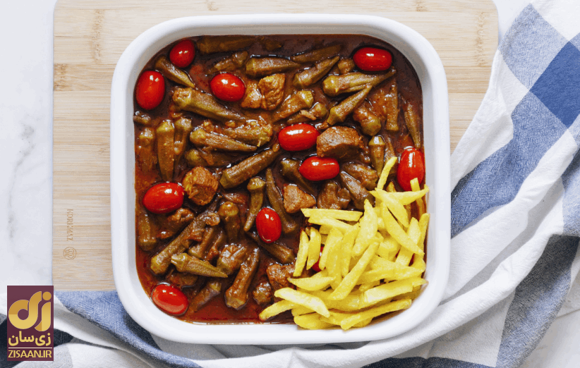 بامیه را جدی بگیرید! طرز تهیه خورش بامیه متفاوت با مرغ | این غذا پای ثابت سفره‌تان خواهد شد!