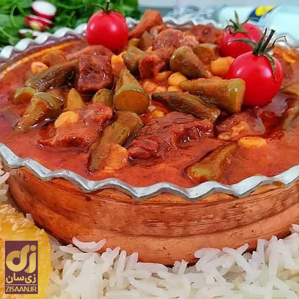 بامیه را جدی بگیرید! طرز تهیه خورش بامیه متفاوت با مرغ | این غذا پای ثابت سفره‌تان خواهد شد!