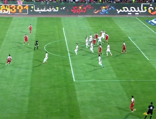 واضح‌ترین صحنه از گل جنجالی پرسپولیس