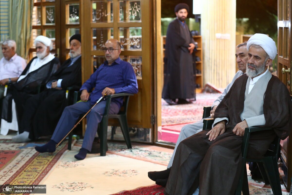 تصاویری جدید از برادر رهبر انقلاب در یک مراسم