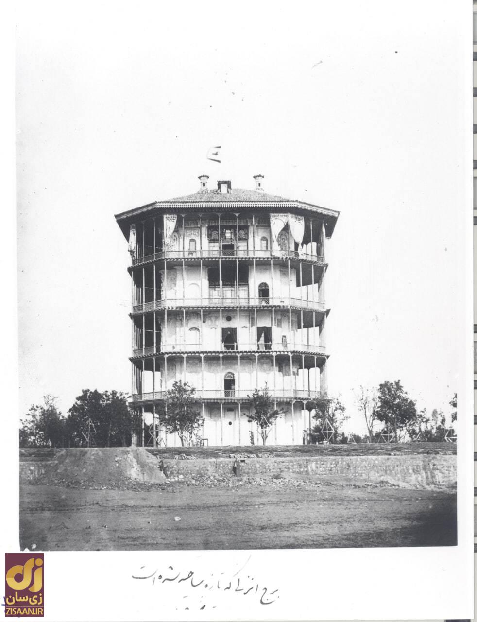 (عکس) شمس‌العماره انزلی؛ بلندترین برج ایران که ناصرالدین شاه آن را ساخت و رضاشاه خراب کرد!