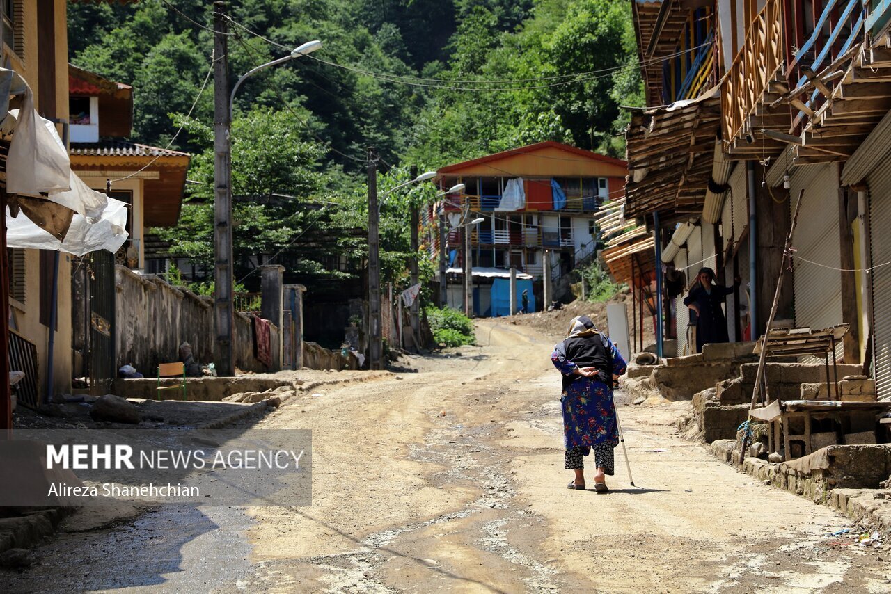 آخرین وضعیت شهرک امامزاده ابراهیم (ع) شفت ۳۹ روز پس از آتش سوزی