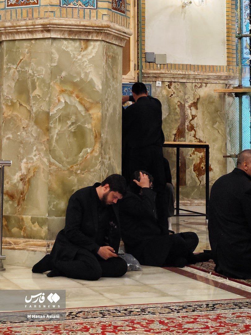 عکس | حضور جواد مهرابی محافظ رئیس‌جمهور در مراسم تشییع