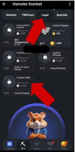 چگونه کارت Licence India را در همستر باز کنیم؟
