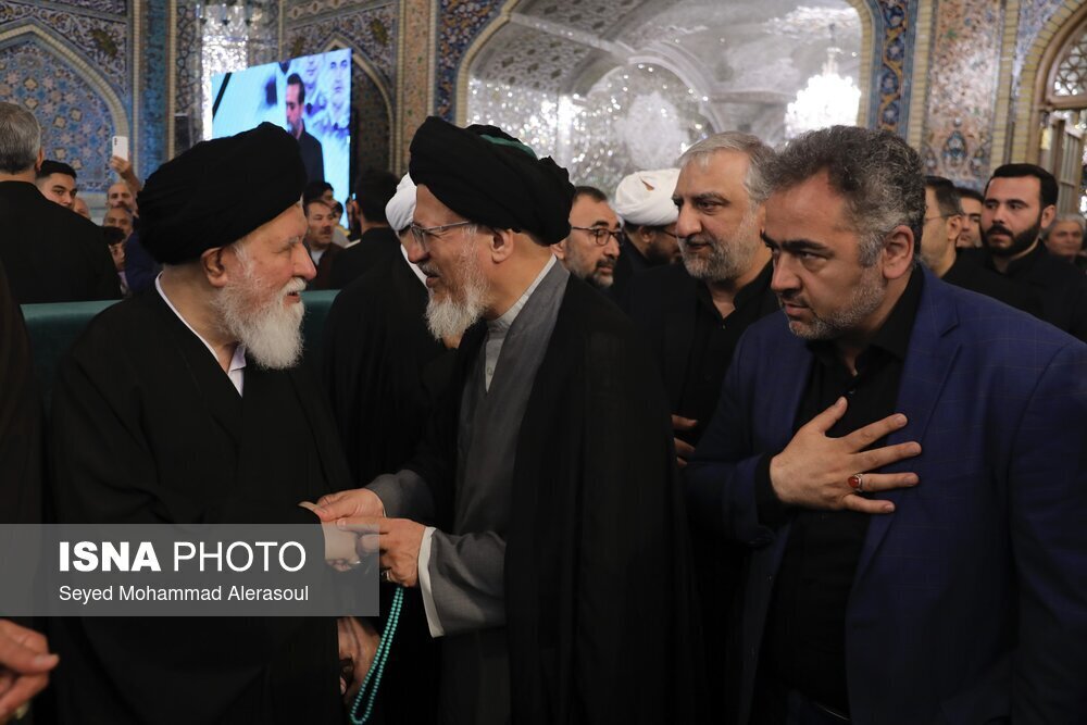 عکس| احمد علم الهدی، عزادار شهادت دامادش ابراهیم رئیسی