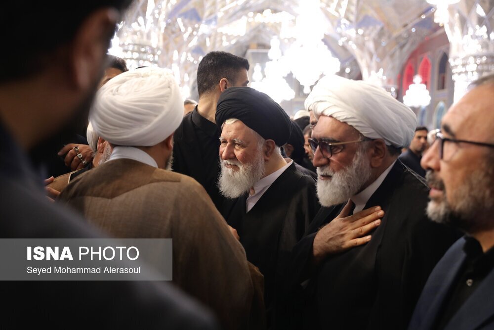 عکس| احمد علم الهدی، عزادار شهادت دامادش ابراهیم رئیسی