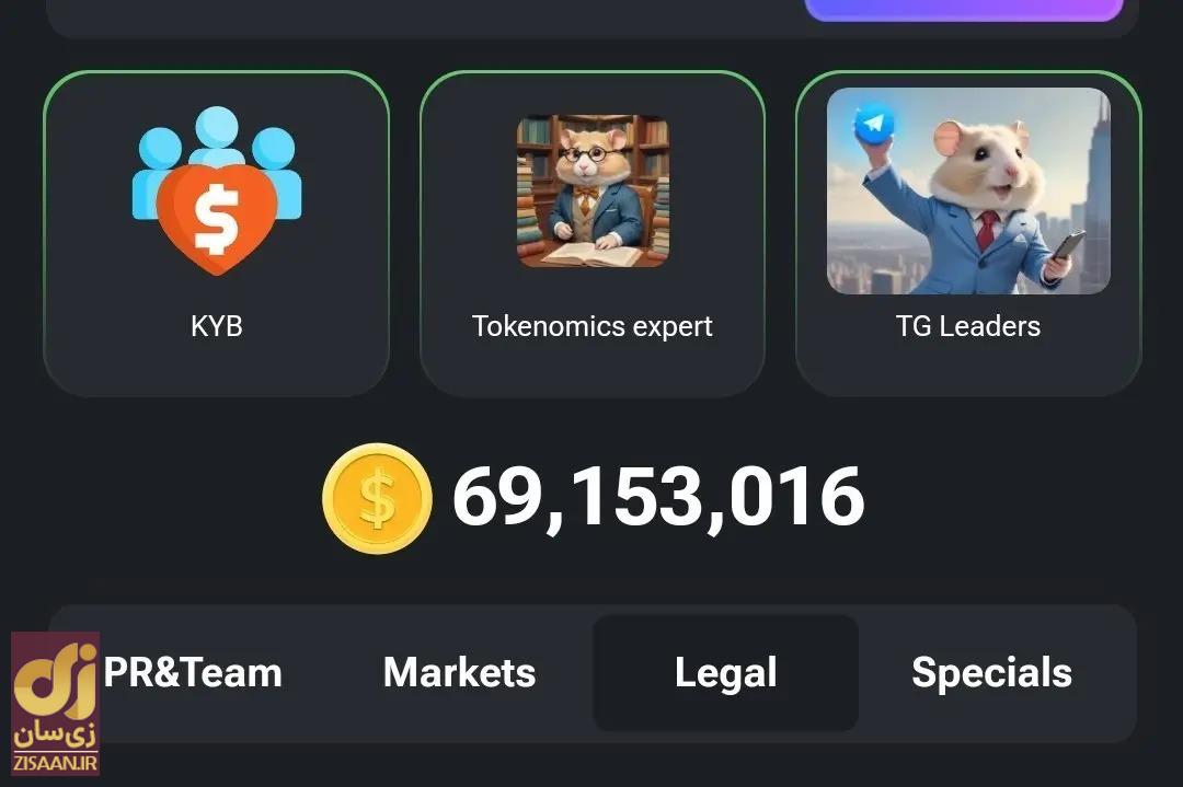 کارت بازی همستر کامبت امروز یکشنبه ۱۰ تیر برای دریافت ۵ میلیون سکه