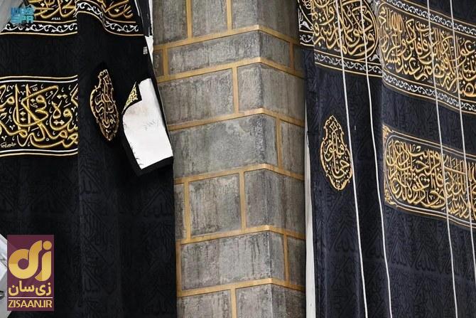 (تصاویر) پرده کعبه از چه جنسی است و خانه خدا بدون پرده چه شکلی است؟