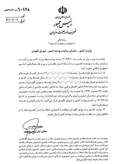 هزینه انتخابات چقدر شد؟ هزینه انتخابات چقدر شد؟