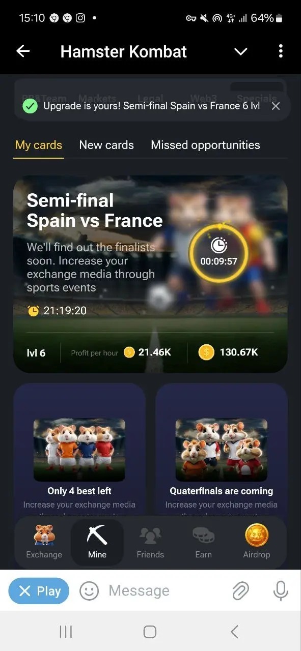 کارتهای ۵ میلیونی همستر کامبت امروز و فردا ۱۹ و ۲۰ تیر ۱۴۰۳ کارتهای ۵ میلیونی همستر کامبت امروز و فردا ۱۹ و ۲۰ تیر ۱۴۰۳