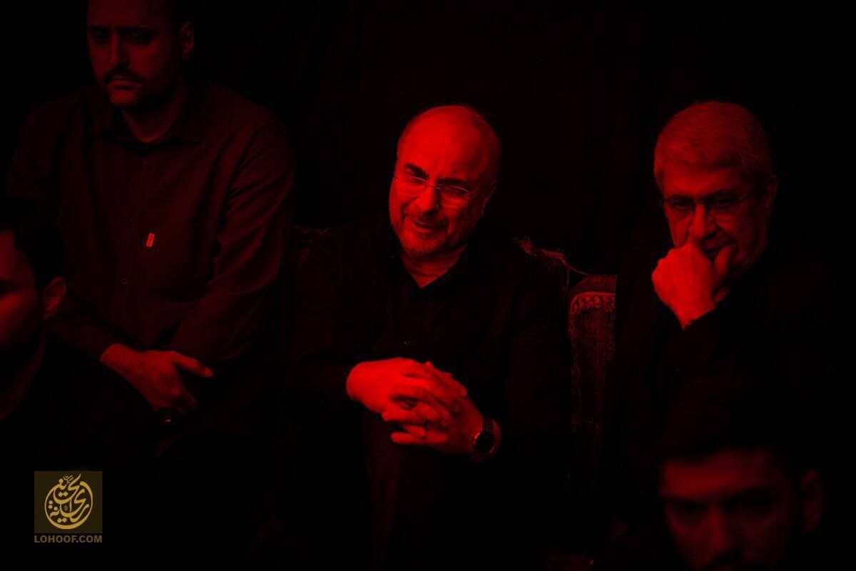 عکس| قالیباف و مهران غفوریان به کدام هیئت برای مراسم عزاداری رفتند؟