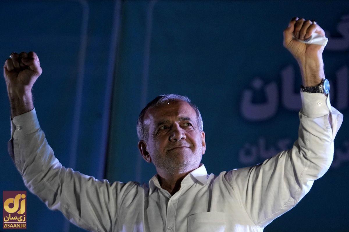 تنها تصویر منتشر شده از مسعود پزشکیان و همسرش فاطمه مجیدی