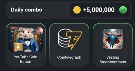 کارت‌های ۵ میلیونی همستر کامبت امروز و فردا ۲۲ و ۲۳ تیر ۱۴۰۳