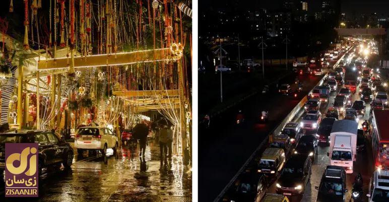 عروسی پر زرق و برق پسر ثروتمندترین مرد آسیا در مومبای و شکایت اهالی از شلوغی شهر