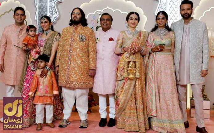 عروسی پر زرق و برق پسر ثروتمندترین مرد آسیا در مومبای و شکایت اهالی از شلوغی شهر