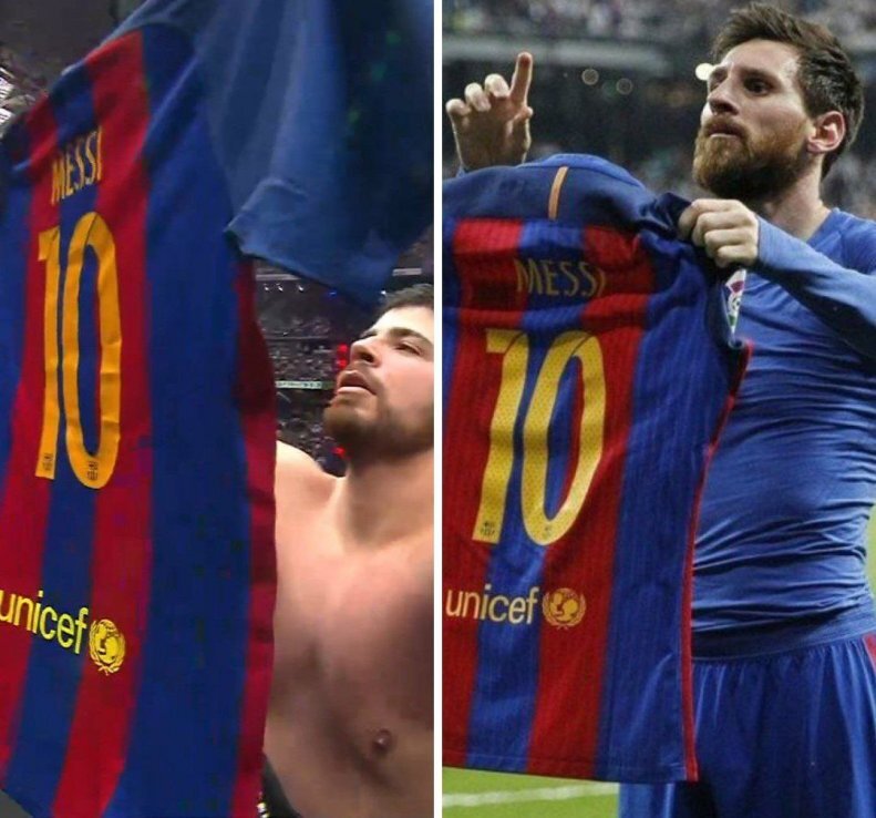اتفاق عجیب: مسی در برنابئو خبرساز شد! (عکس)