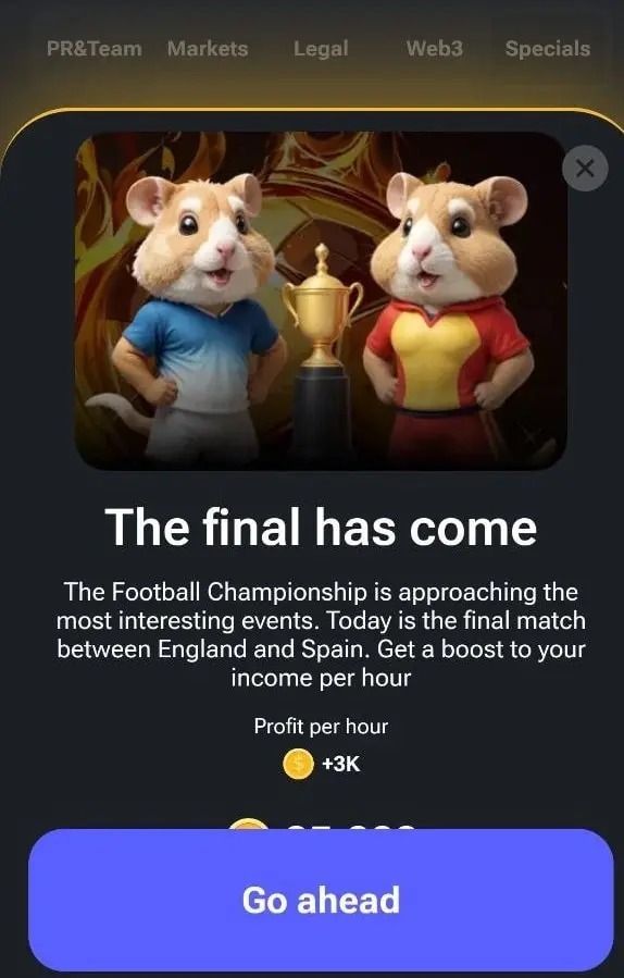 کارت‌های ۵ میلیونی همستر کامبت امروز و فردا ۲۴ و ۲۵ تیر ۱۴۰۳