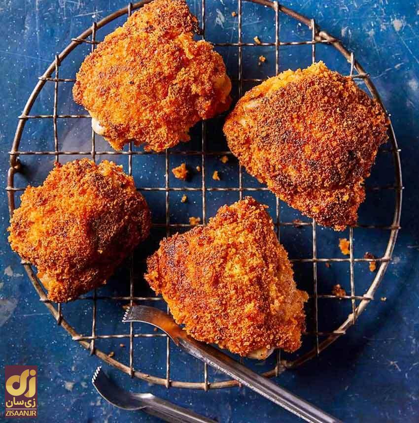 روش درست کردن مرغ سوخاری در خانه به سبک مک دونالد