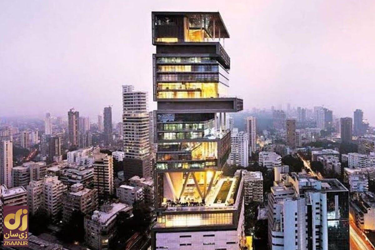 گشت‌وگذاری در آنتیلیا (Antilia) خانه موکش آمبانی؛ از گاراژ شش طبقه تا باغ معلق!