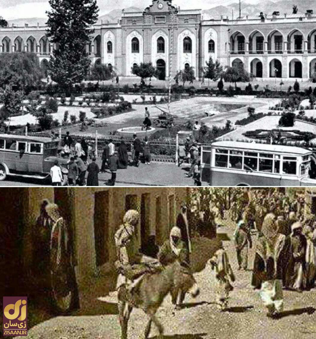 مقایسه مرکز شهر تهران (توپخانه) و مرکز شهر ریاض در سال ۱۳۱۵