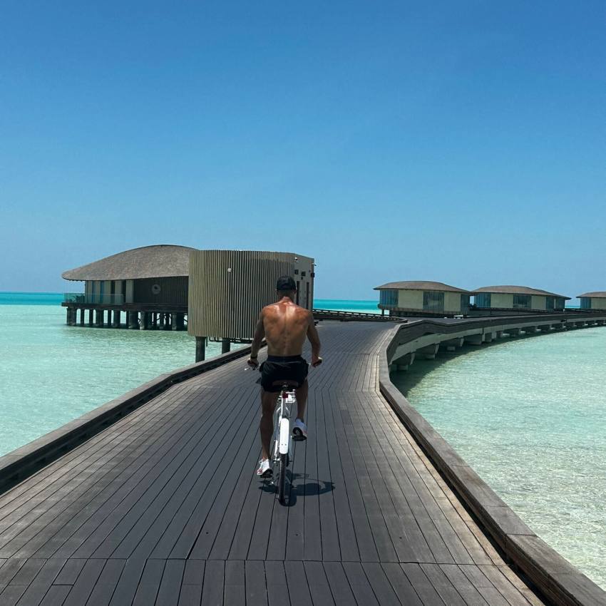 تفريح رونالدو در ساحل عربستان سعودی