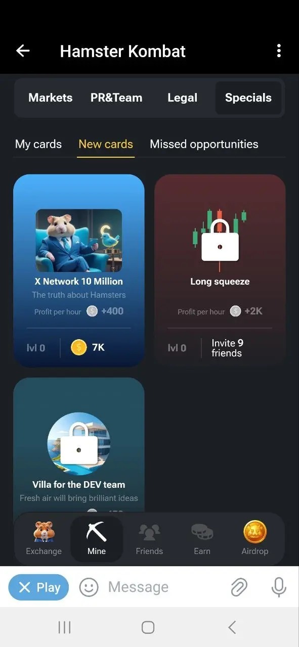 کارت‌های ۵ میلیونی همستر کامبت امروز و فردا ۶ و ۷ تیر ۱۴۰۳