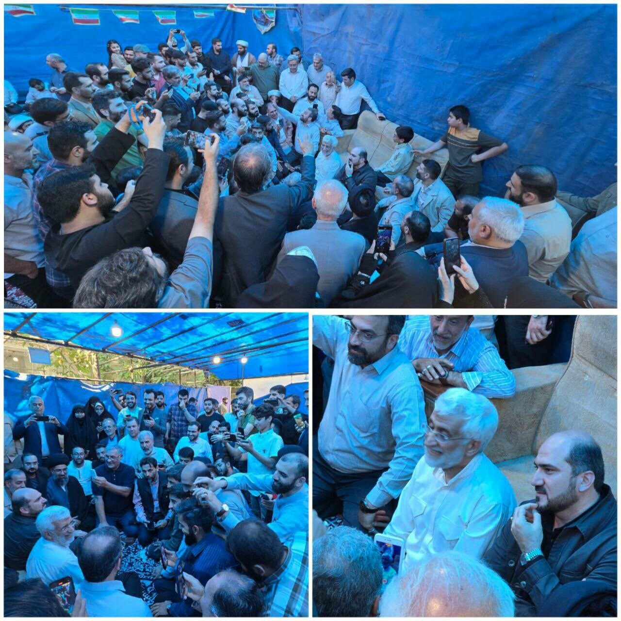 عکسی از خوشحالی سعید جلیلی بعد از اعلام نتایج انتخابات