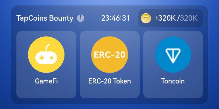 کارت‌های امروز بازی tapcoins تپ کوین دوشنبه اول مرداد ۱۴۰۳