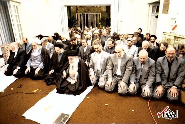 عکس | نماز دولت خاتمی به امامت رهبر انقلاب