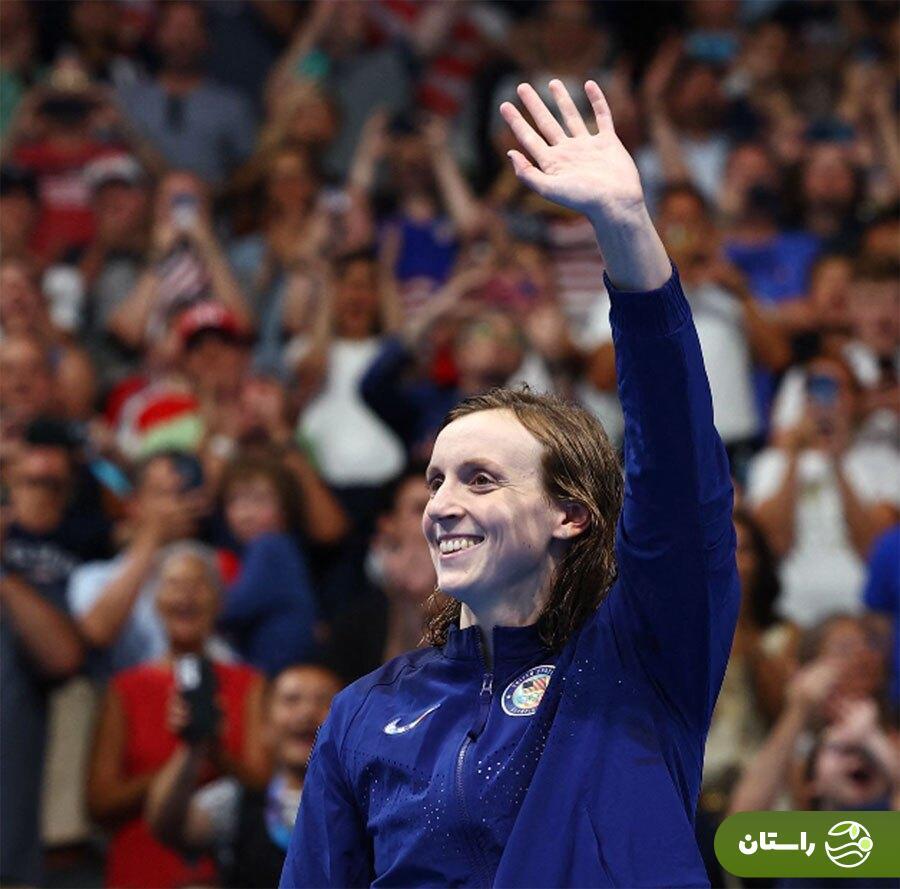 کیتی لدکی پرافتخارترین ورزشکار زن تاریخ المپیک شد