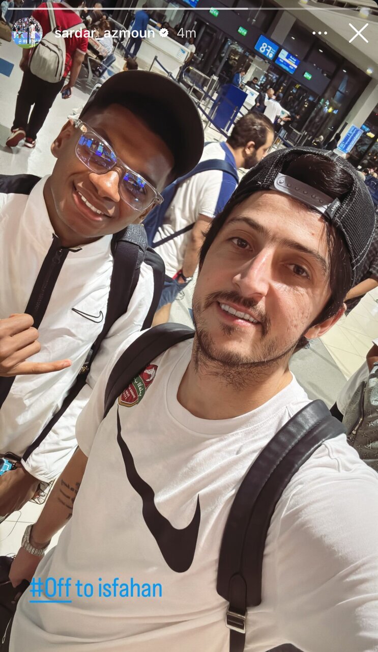 (عکس) سردار آزمون آماده سفر به ایران