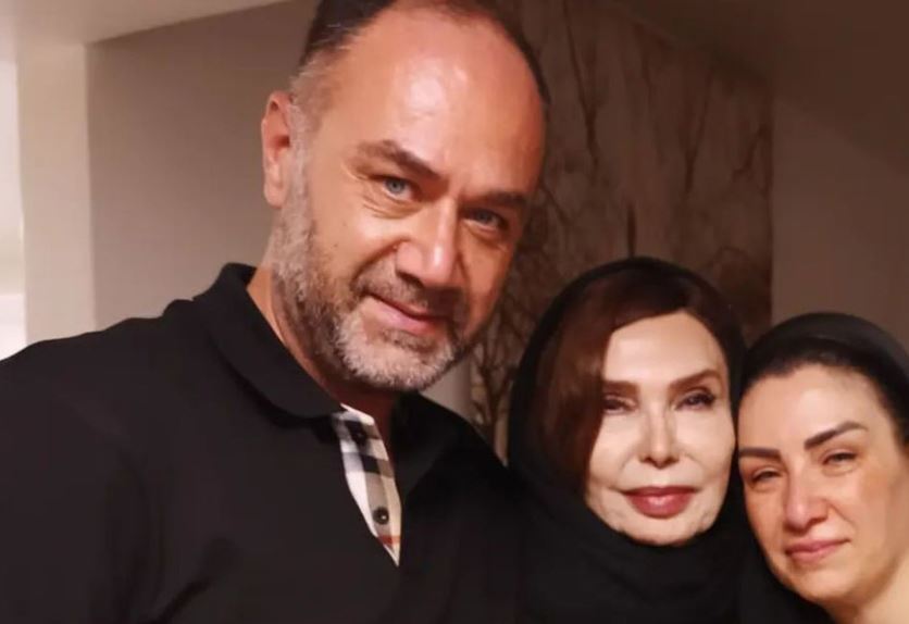 عکس| چهره بغض‌آلود فرزندان سعید راد بعد از فوت پدرشان