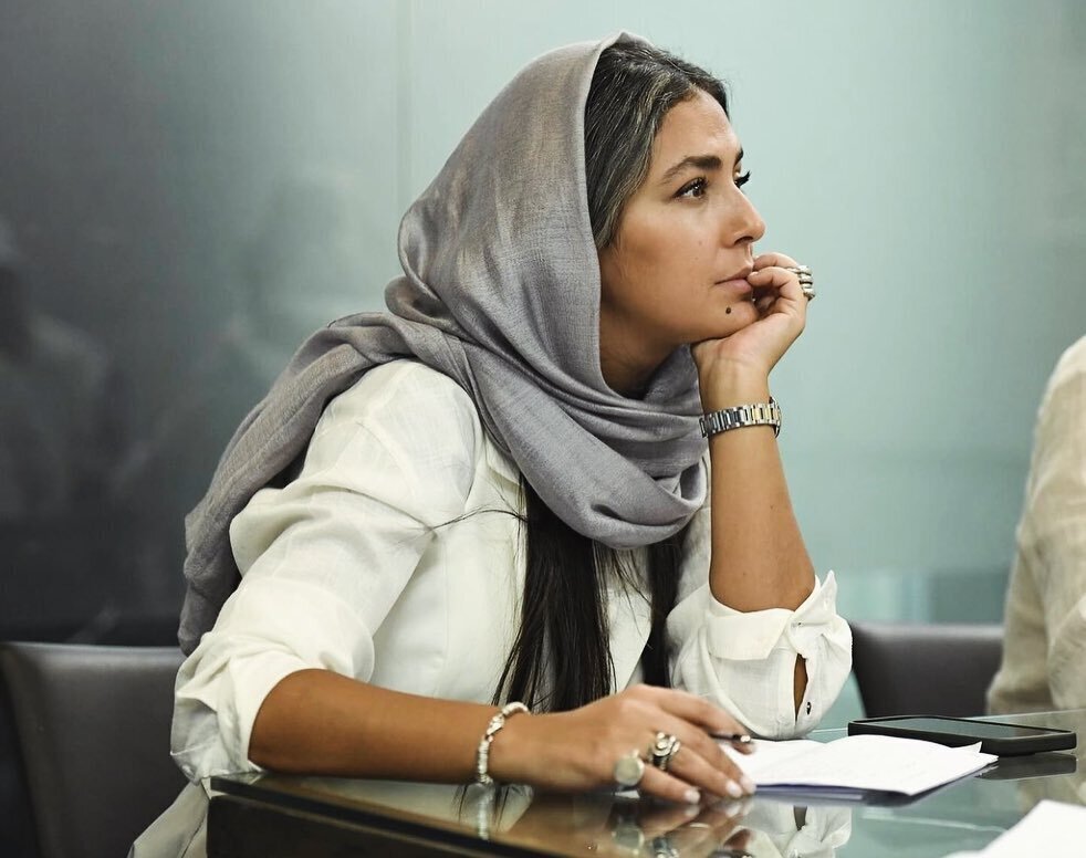 هدی زین‌العابدین در یک نشست داوری