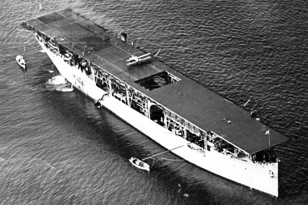 (عکس) داستان  USS Langley ؛ اولین ناو هواپیمابر ایالات متحده که در جنگ جهانی دوم غرق شد