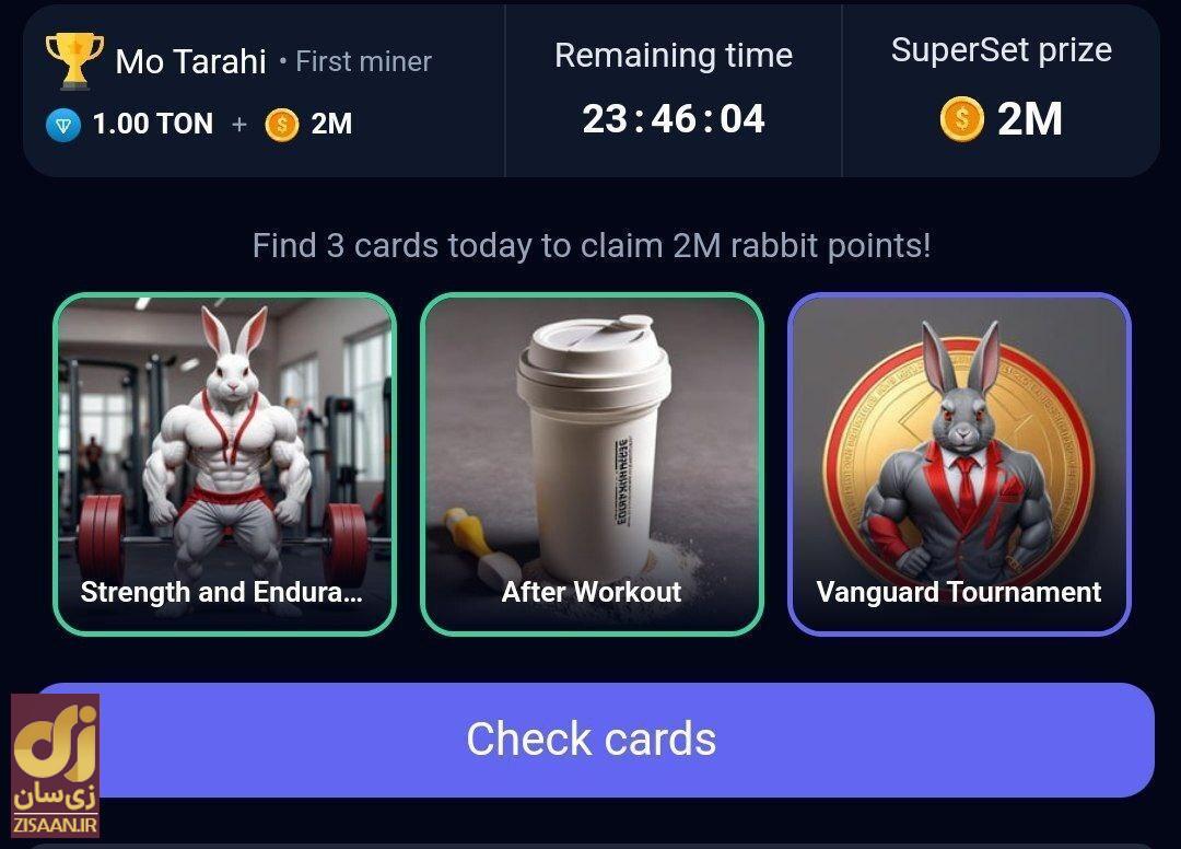 کارت‌های راکی رابیت امروز شنبه ۲۷ مرداد ۱۴۰۳ برای دریافت دو میلیون سکه