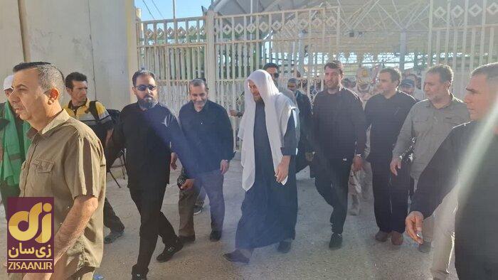 تصاویری از عبور سید حسن خمینی از مرز برای حضور در راهپیمایی اربعین