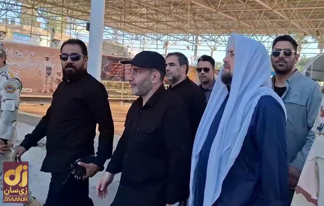 تصاویری از عبور سید حسن خمینی از مرز برای حضور در راهپیمایی اربعین