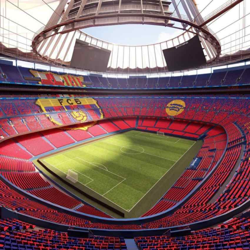 زیباترین ورزشگاه دنیا را ببینید: بارسا حریف می‌طلبد! ‏