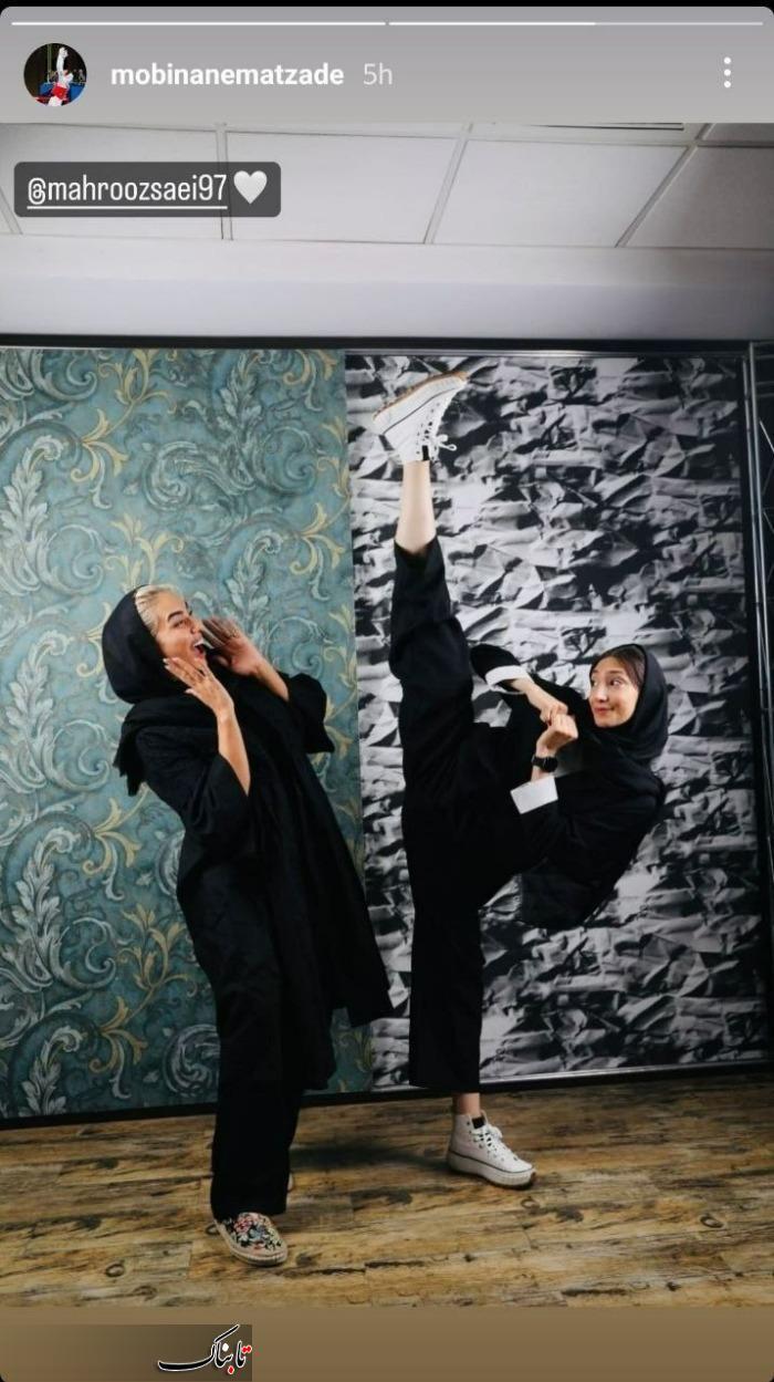 مبینا نعمت‌زاده با این ژست تکواندویی جواب همه را داد