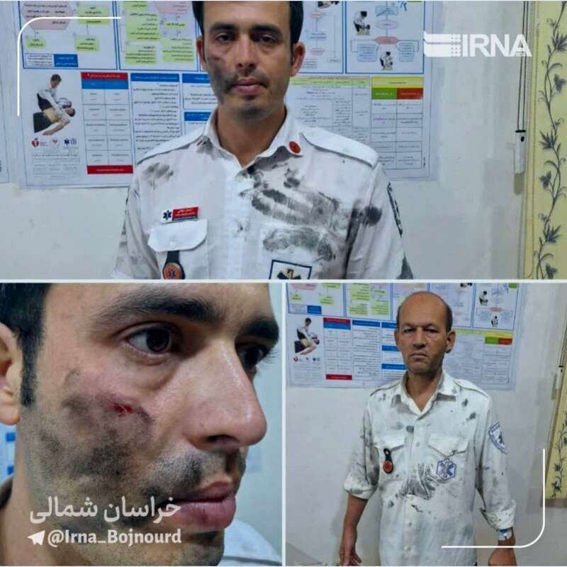 تصویر تکنسین اورژانس بعد از کتک خوردن تصویر تکنسین اورژانس بعد از کتک خوردن