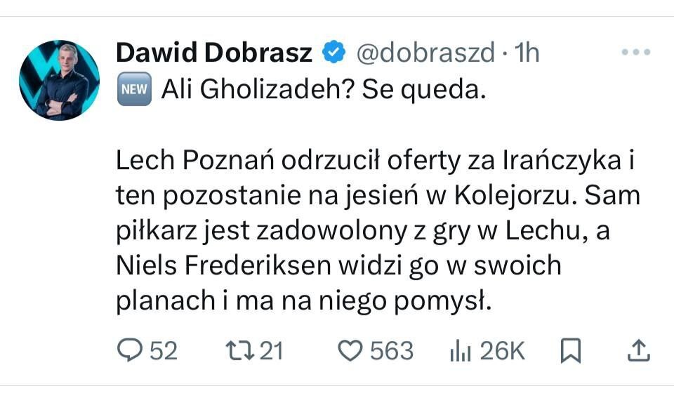 خبر ناخوشایند به پرسپولیسی‌ها درباره قلی‌زاده