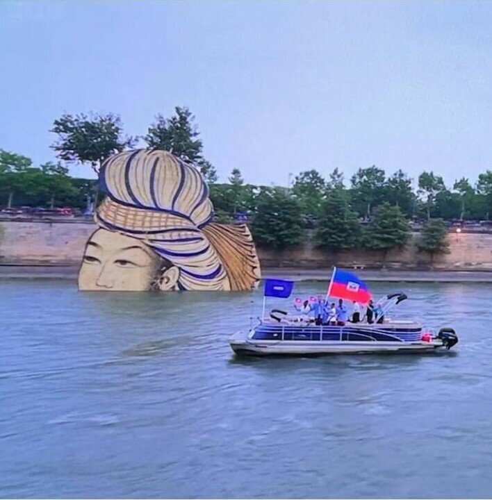 عکس| نقاشی ایرانی در المپیک پاریس