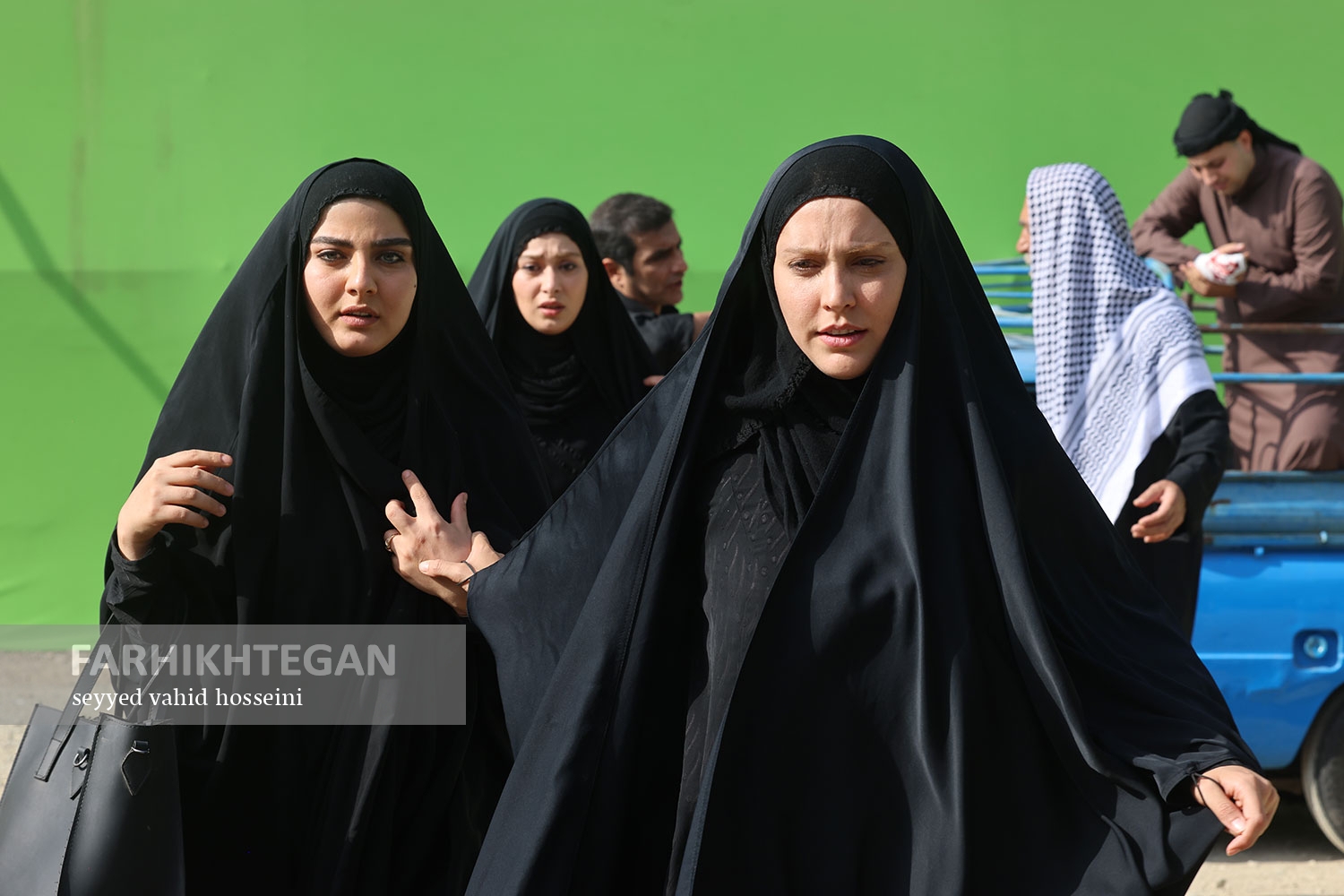 تصاویری جالب از پشت صحنه سریال «طوبی»